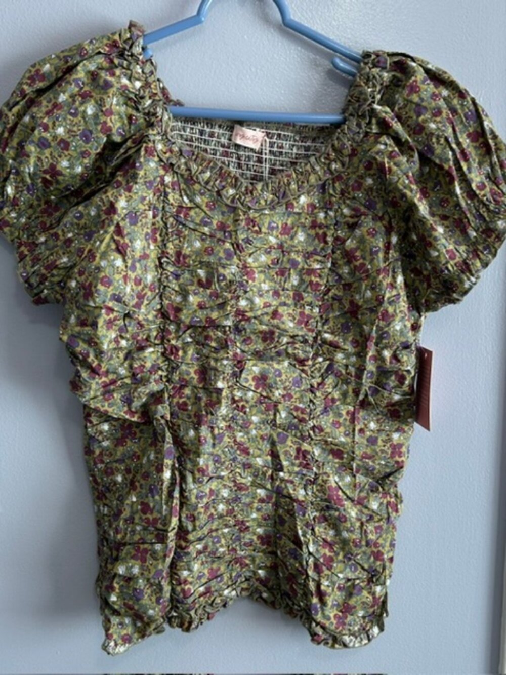 Ivy City Co Vivi Top in Green Floral